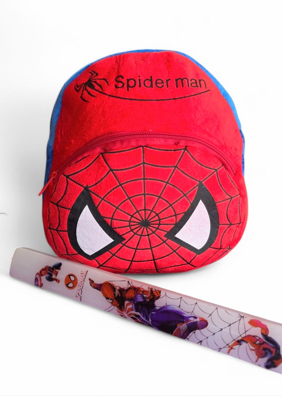 Χειροποίητη λαμπάδα Spiderman μαζί με λούτρινο τσαντάκι πλάτης SSL91