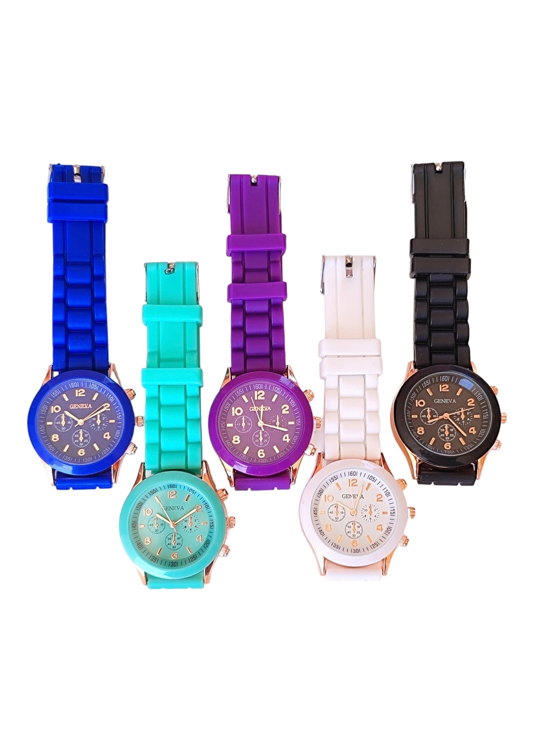 Ρολόι χειρός από σιλικόνη σε χρώμα μπλέ ρουά SSW01bl