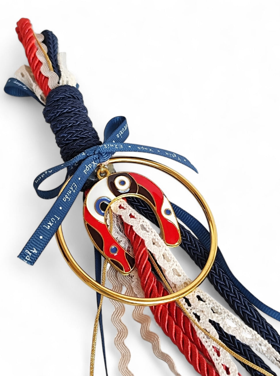 Χειροποίητο γούρι κρεμαστό πέταλο SSG27