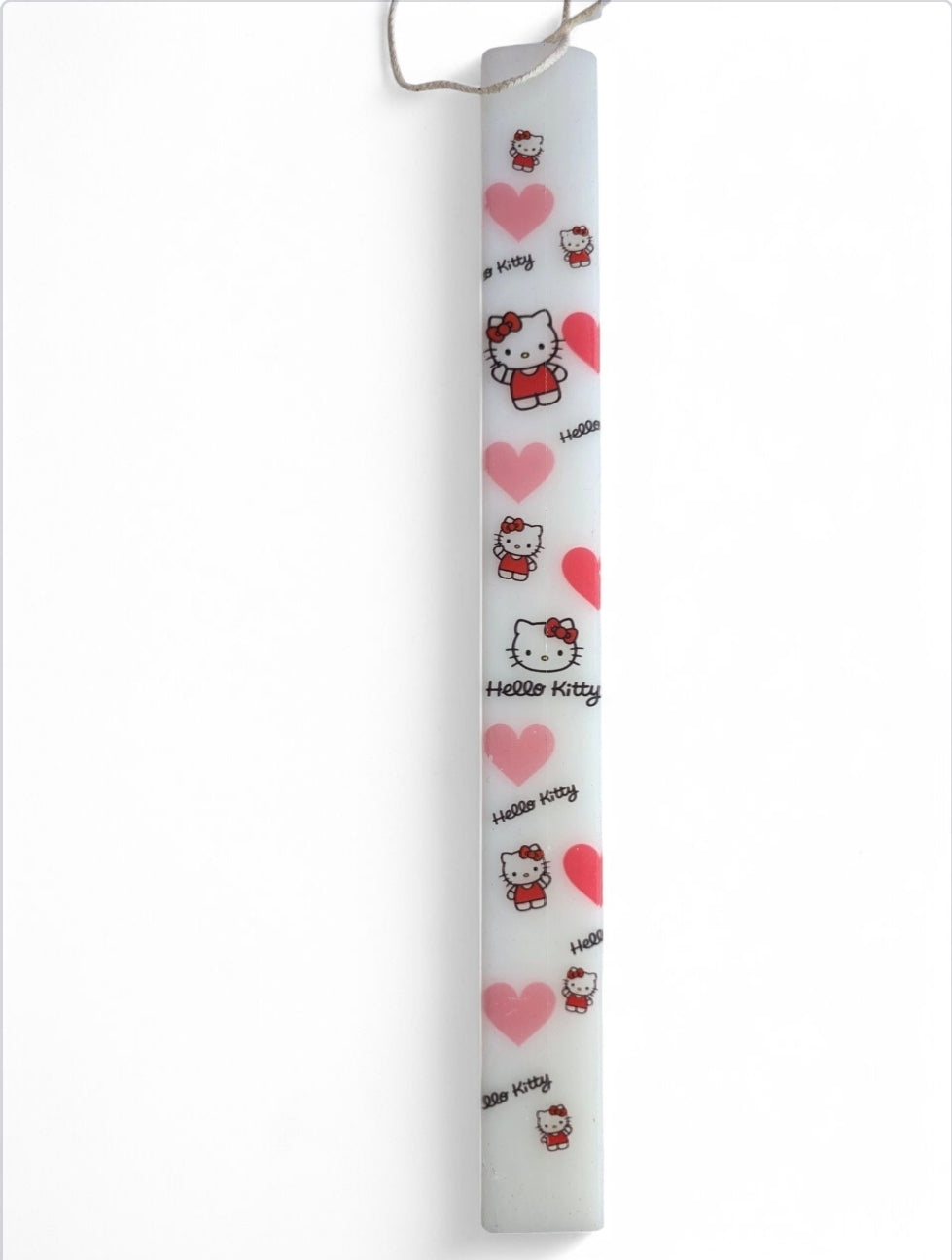 Χειροποίητη αρωματική λαμπάδα hello kitty μαζί με τσαντάκι SSL29