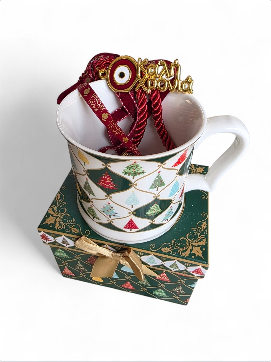 Σετ γούρι μαζί με κούπα σε συσκευασία δώρου SSG44rw