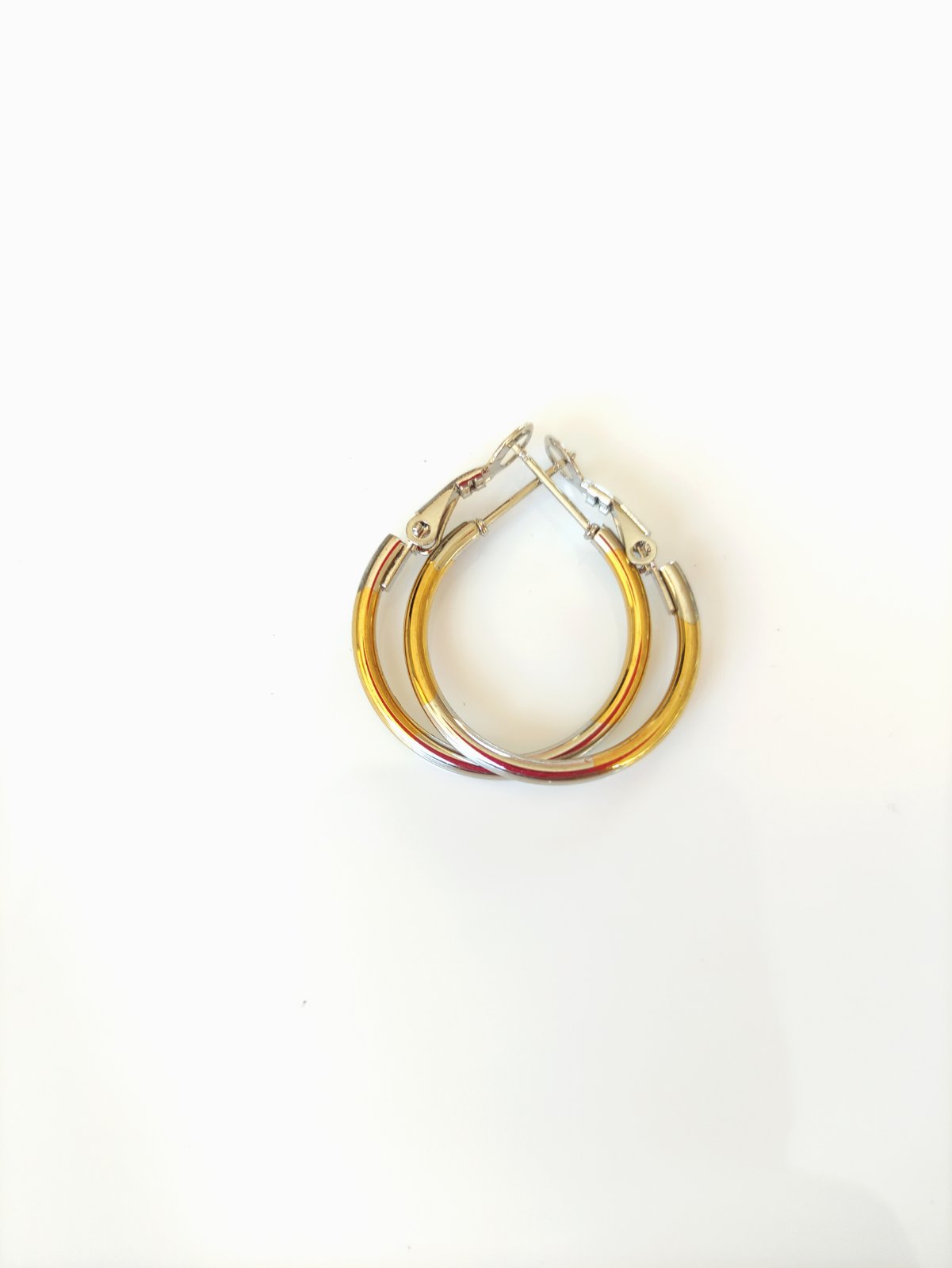 Ατσάλινοι κρίκοι σε χρώμα χρυσό και ασημί SSE27