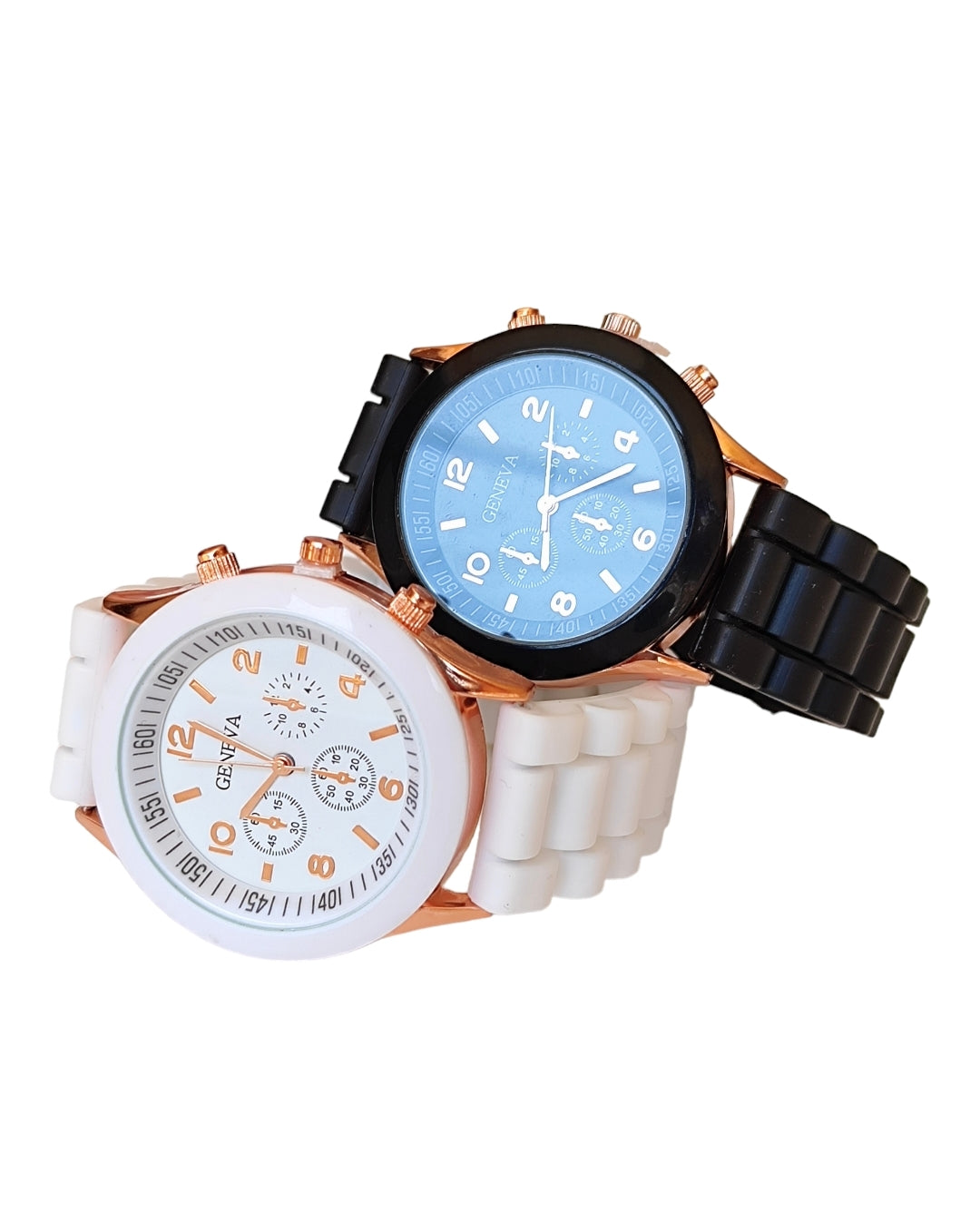 Ρολόι χειρός από σιλικόνη σε χρώμα λευκό SSW01w