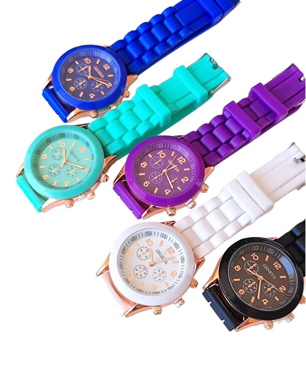 Ρολόι χειρός από σιλικόνη σε χρώμα λευκό SSW01w