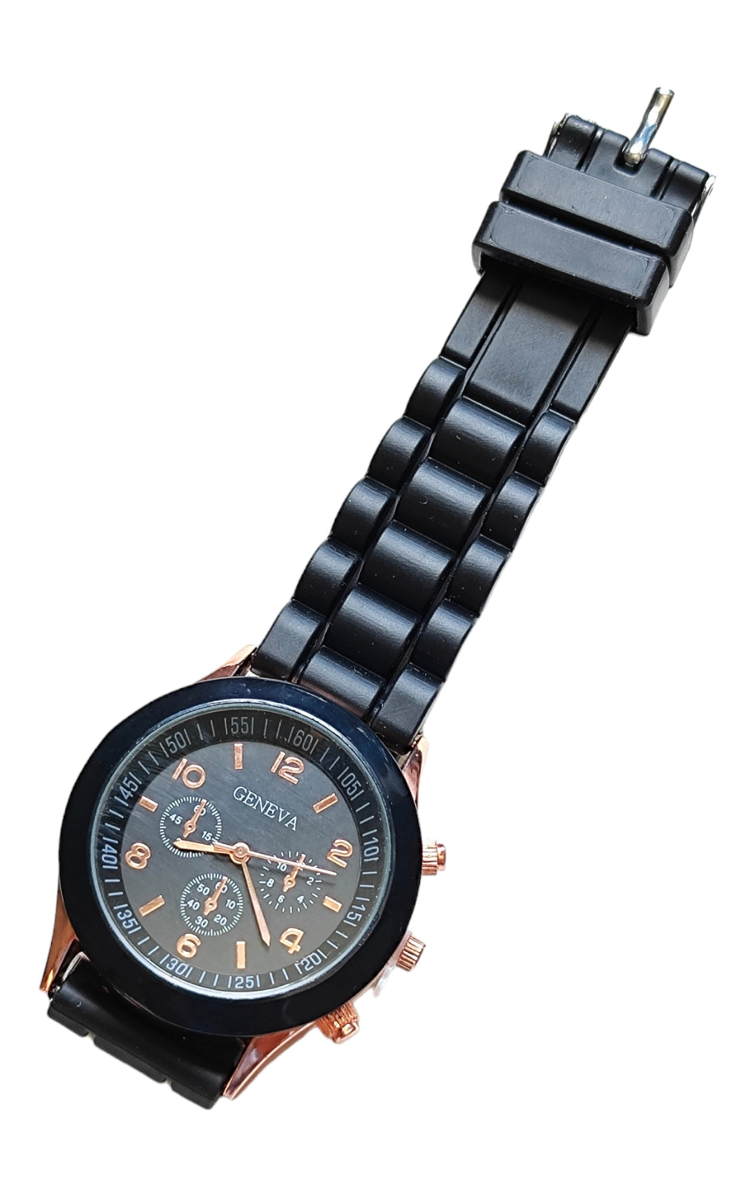 Ρολόι χειρός από σιλικόνη σε χρώμα μαύρο SSW01b