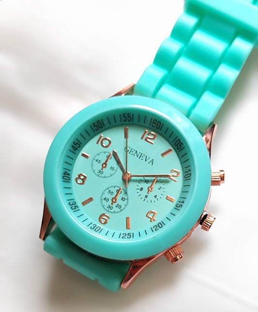 Ρολόι χειρός από σιλικόνη σε χρώμα βεραμάν SSW01v