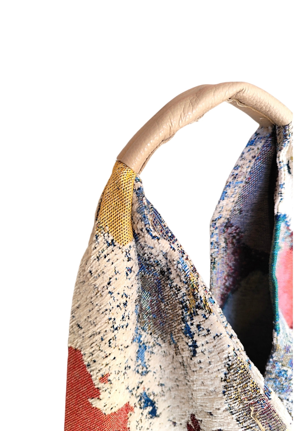 Γυναικεία υφασμάτινη τσάντα ώμου πολύχρωμη μαζί με πορτοφολακι/νεσεσερ SSB16col