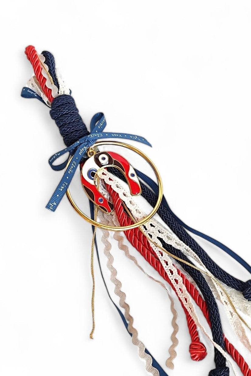 Χειροποίητο γούρι κρεμαστό πέταλο   SSG27