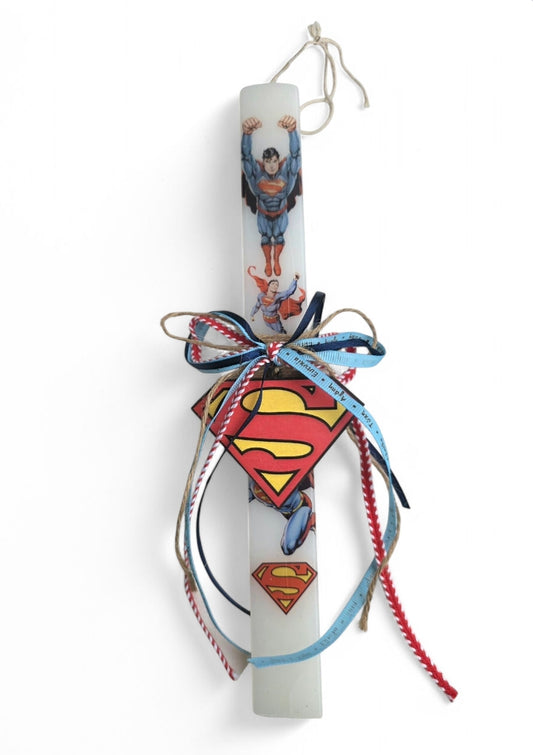 Χειροποίητη λαμπάδα Superman SSL101
