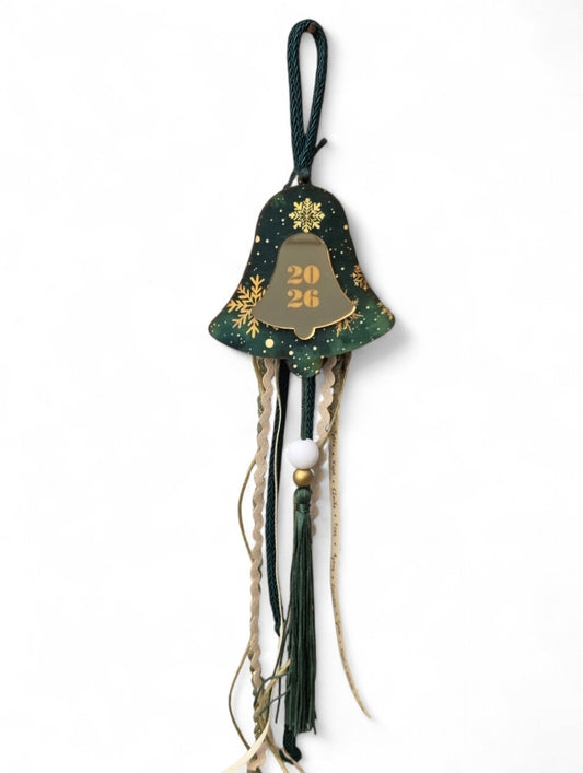 Χειροποίητο κρεμαστό γούρι σχήμα καμπάνας SSG101