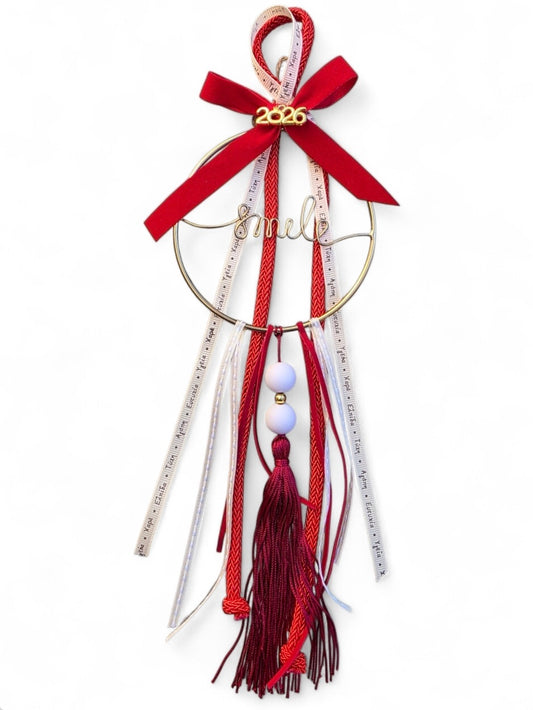 Χειροποίητο κρεμαστό γούρι "smile" SSG39sm