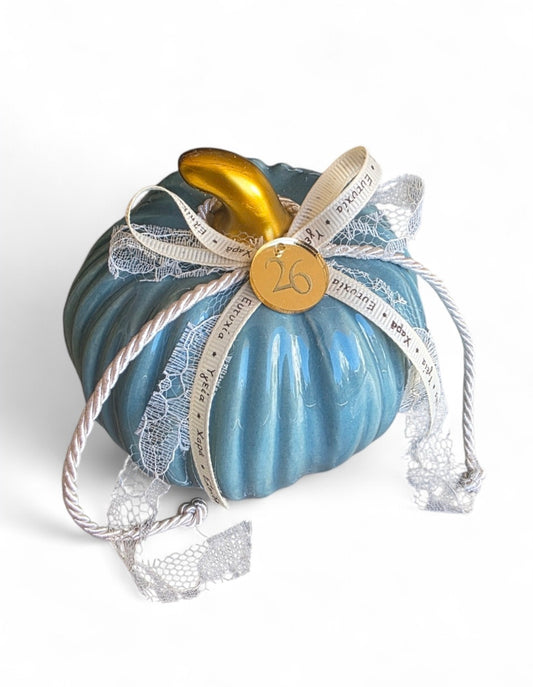 Χειροποίητο γούρι κολοκύθα σε βεραμαν χρώμα SSG85v