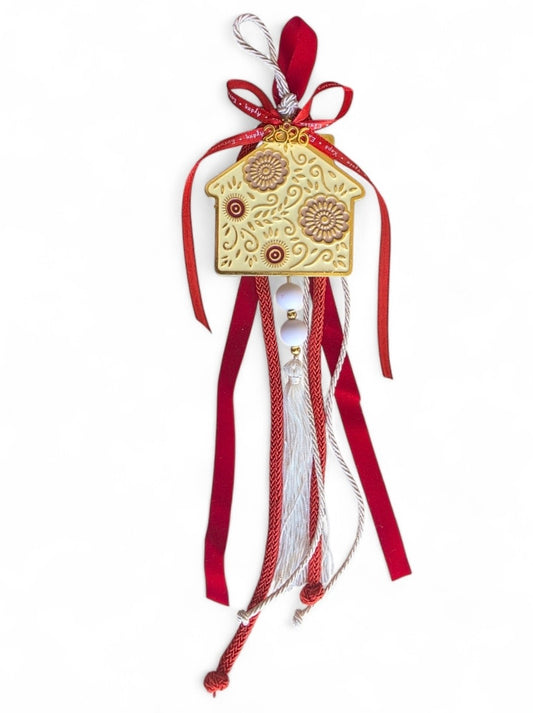 Χειροποίητο γούρι κρεμαστό σπίτι SSG75