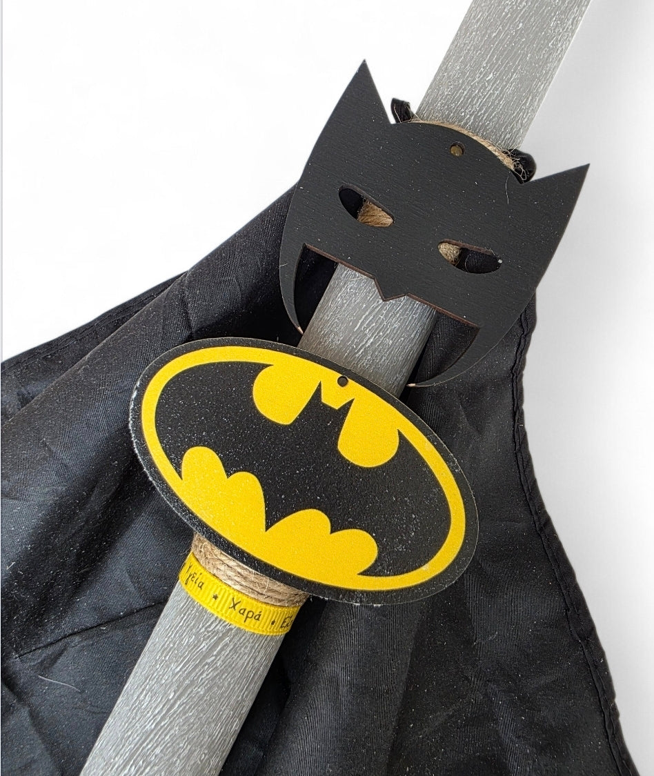 Χειροποίητη αρωματική λαμπάδα Batman SSL165