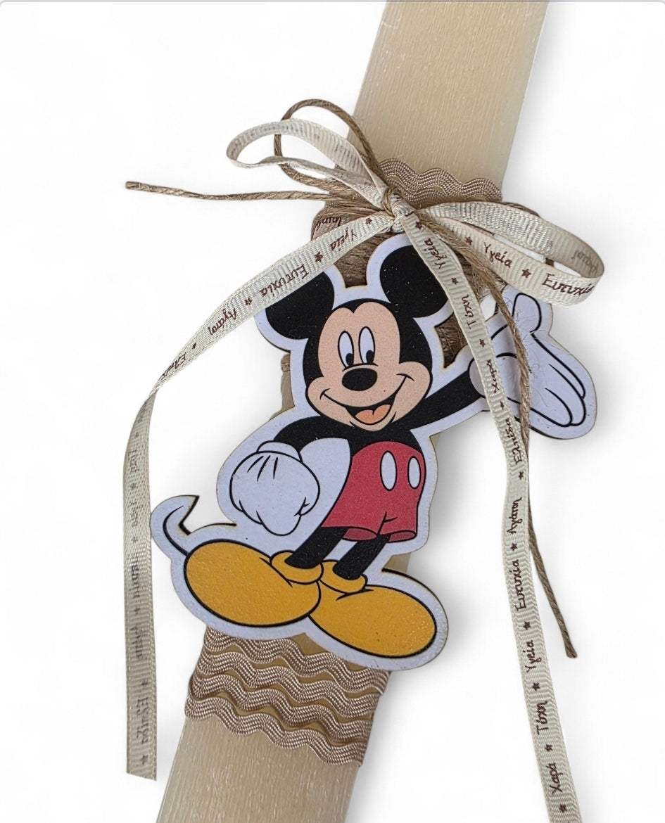 Χειροποίητη αρωματική λαμπάδα Mickey SSL169mk