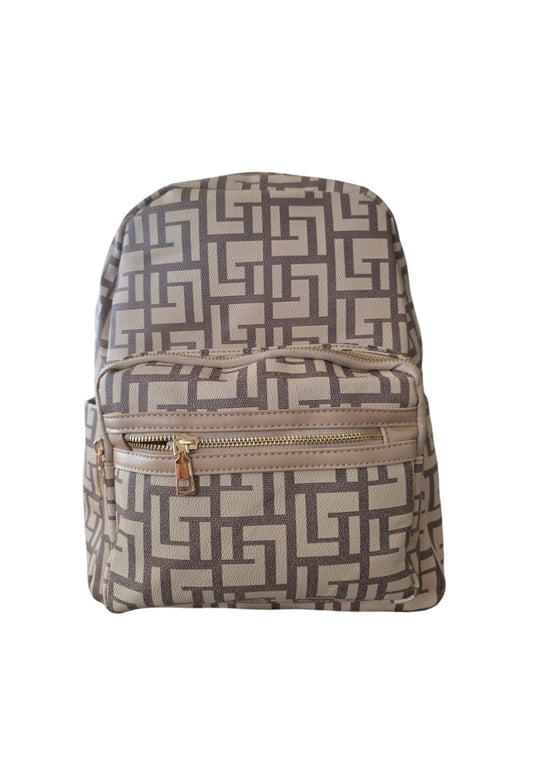 Γυναικεία τσάντα back pack σε χρώμα μπεζ SSB24be